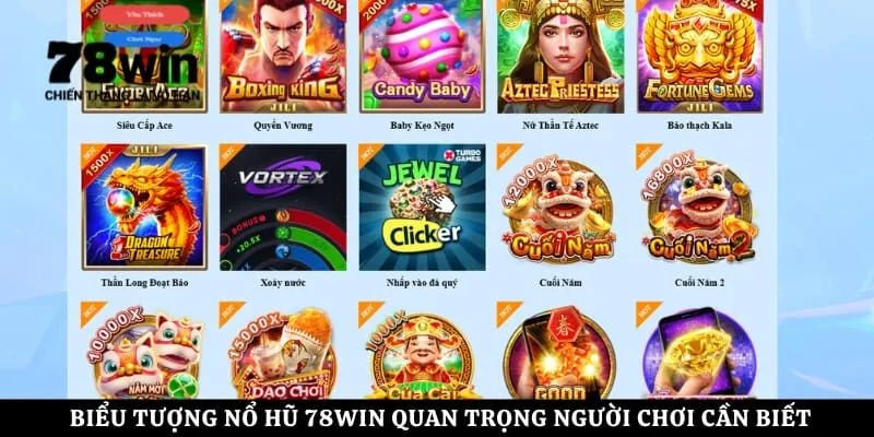 Biểu tượng nổ hũ 78Win quan trọng người chơi cần biết