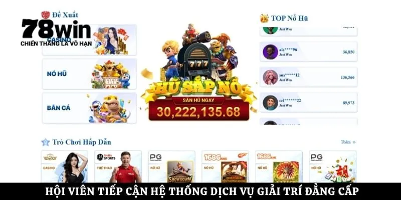 Hội viên tiếp cận hệ thống dịch vụ giải trí đẳng cấp