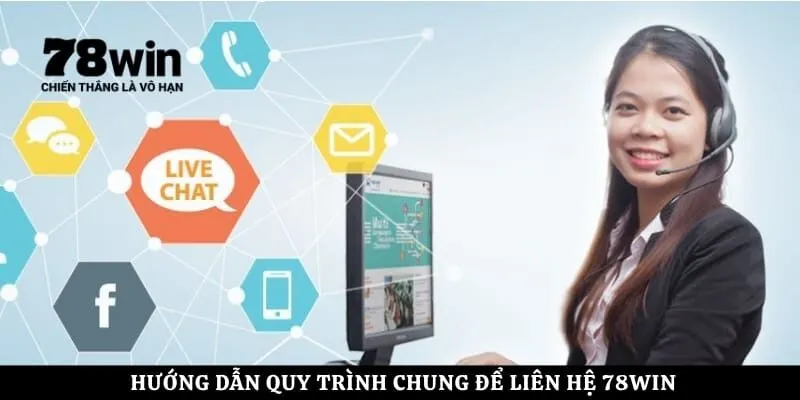 Hướng dẫn quy trình chung để liên hệ 78Win