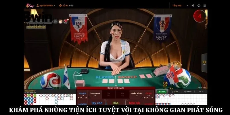 Khám phá những tiện ích tuyệt vời tại không gian phát sóng trực tiếp
